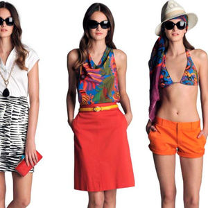 Trina Turk Banana Republic Knee Skirt With Pockets